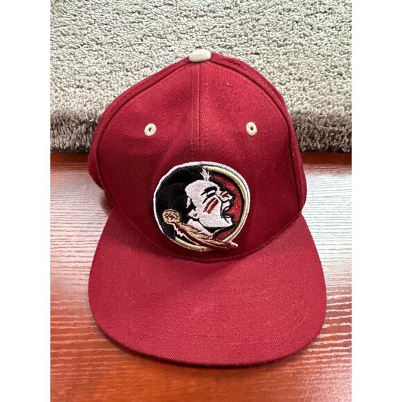 Florida Seminoles FSU Hat Mens One Size Red White Snap Back Cap Zephyr * - Picture 3 of 9
